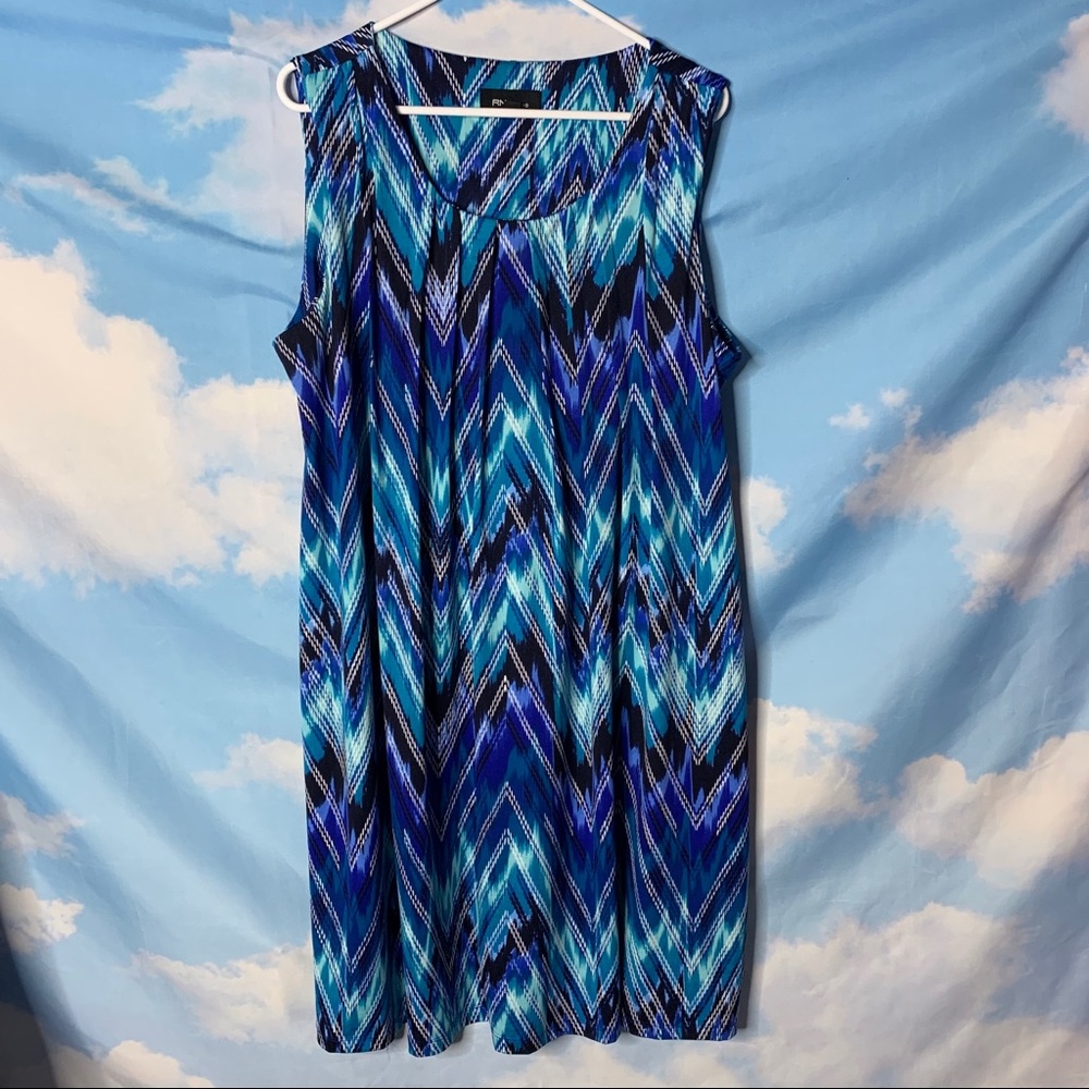 RN Studio- Blue Sleeveless Sundress size 20w